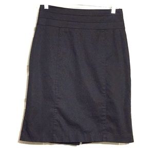 H&M Black Modern Classic Lined Skirt